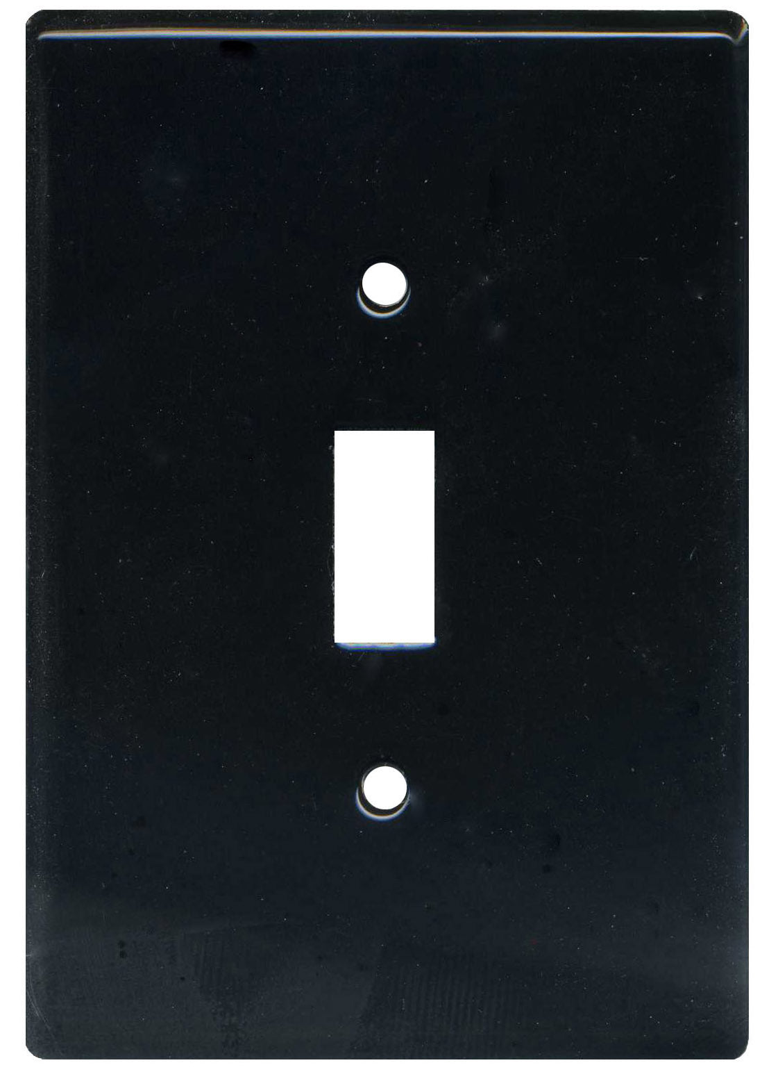 Black single switch ceramic plate