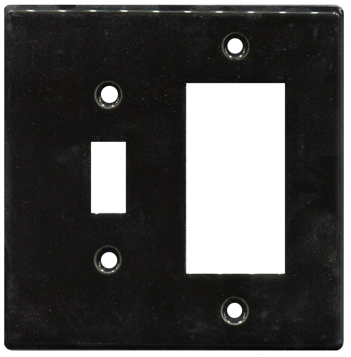  Black GFI/single switch ceramic plate