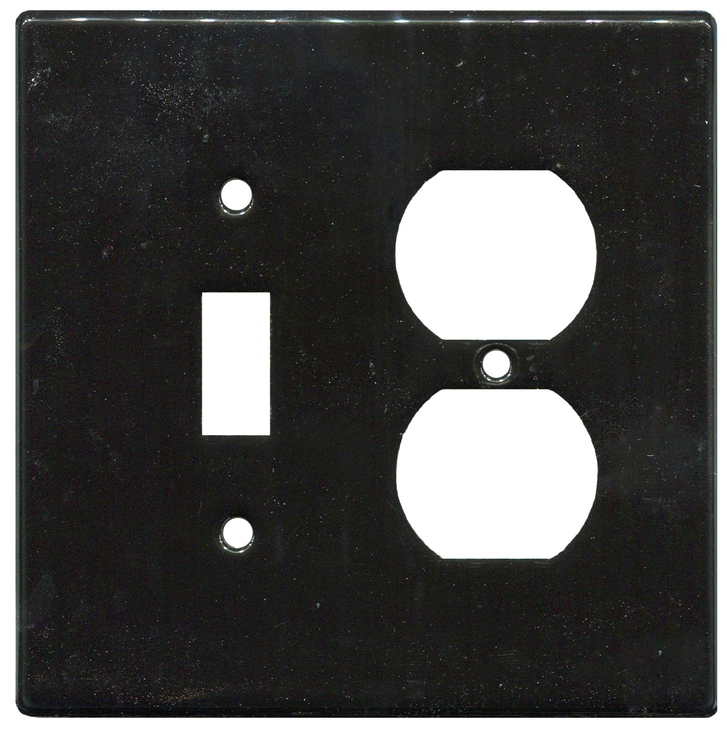 Black GFI/single outlet ceramic plate
