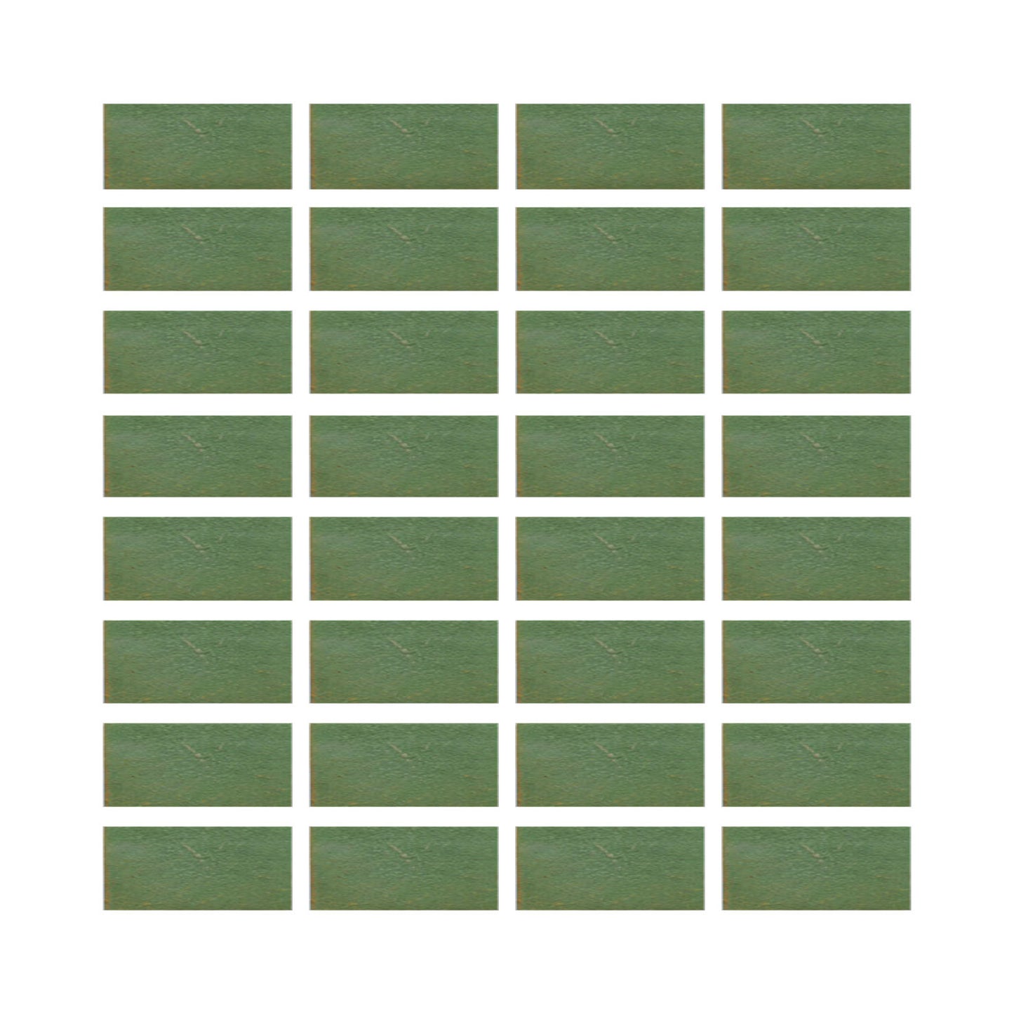 Avocado green 1x2 field tile