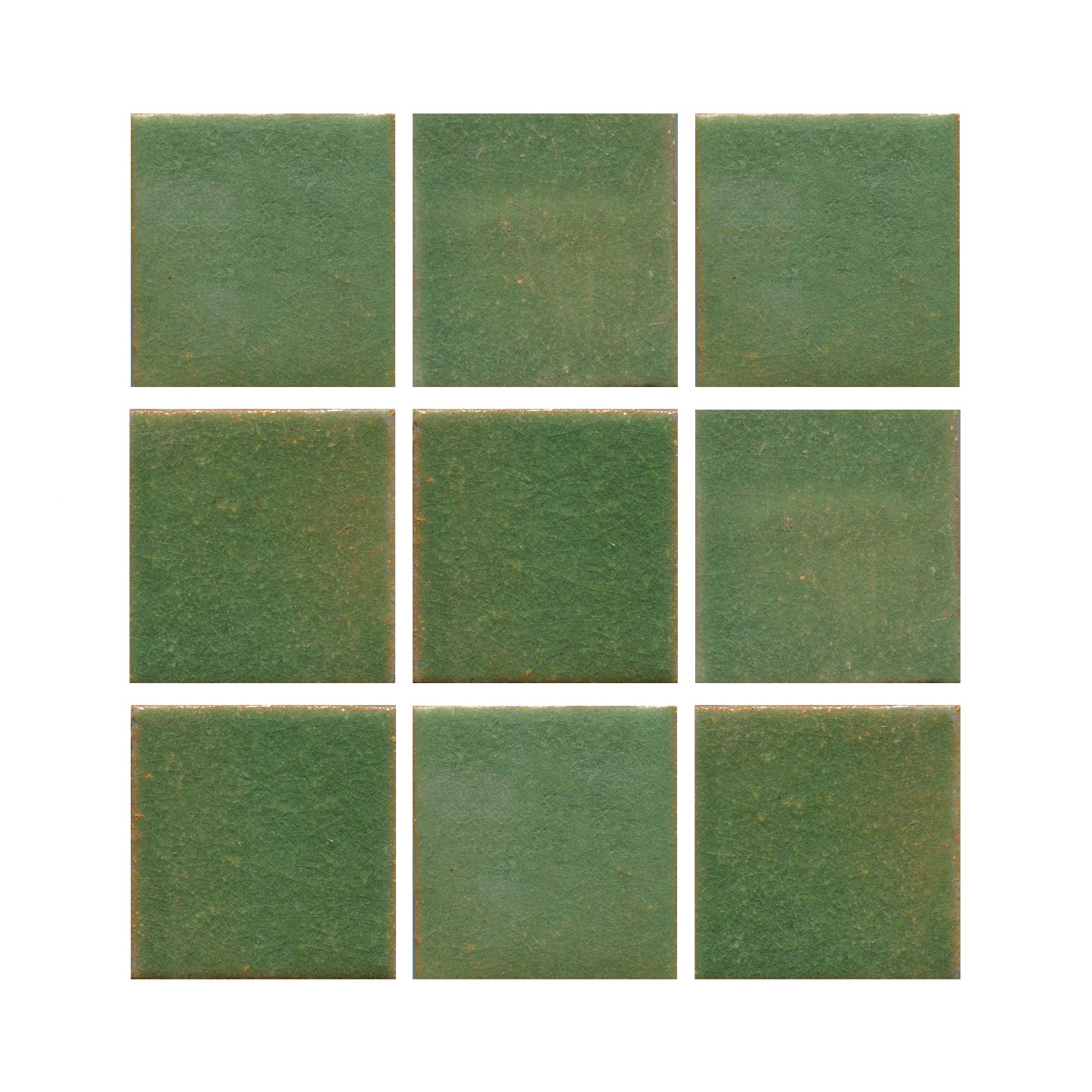 Avocado green 3x3 field tile