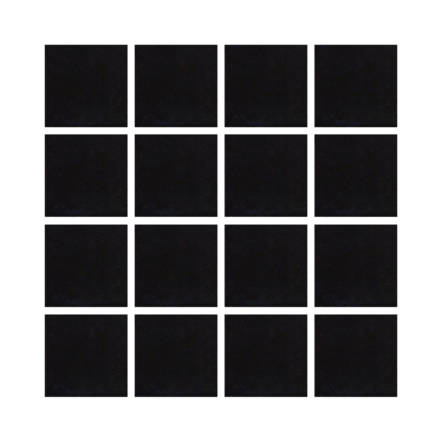 Black ceramic tiles showing a gloss black color with hints of blue.