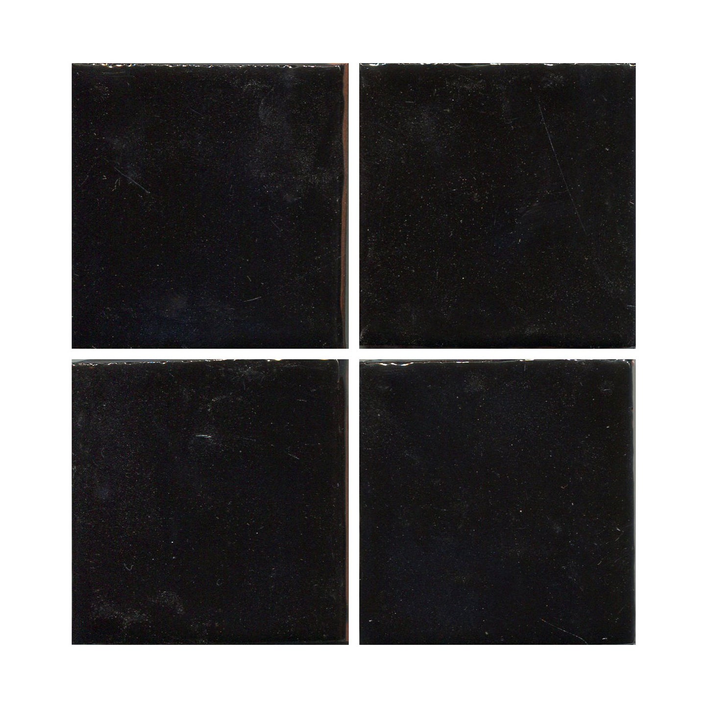 Black gloss glazed ceramic tiles