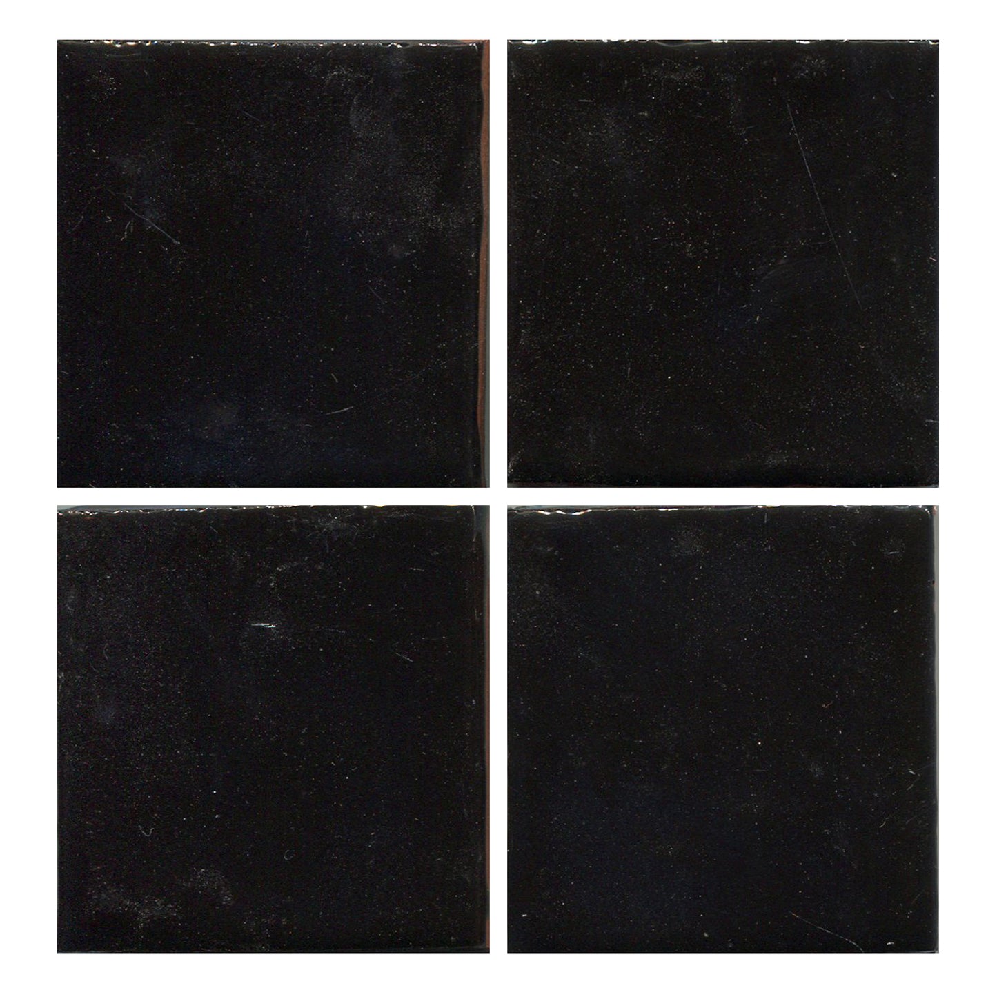 Black gloss glazed ceramic tiles