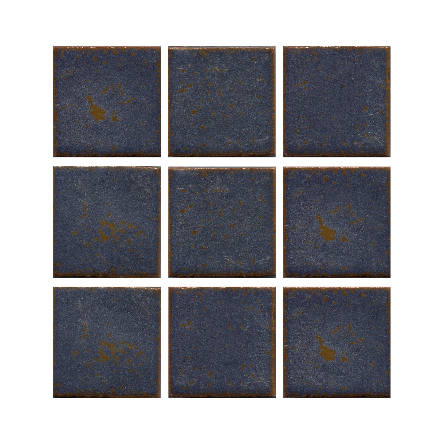 Mottled Matte Blue
