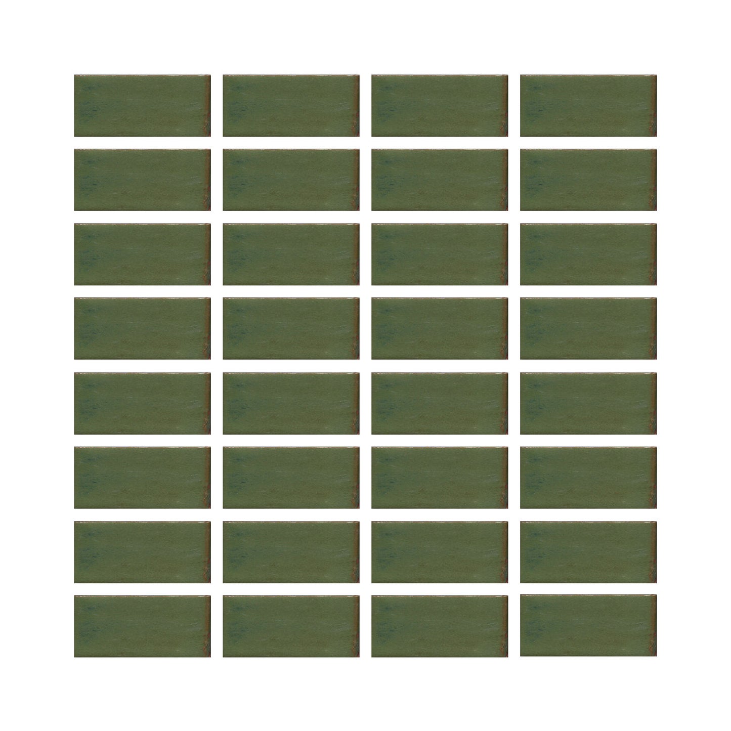 Pesto green 1x2 field tile