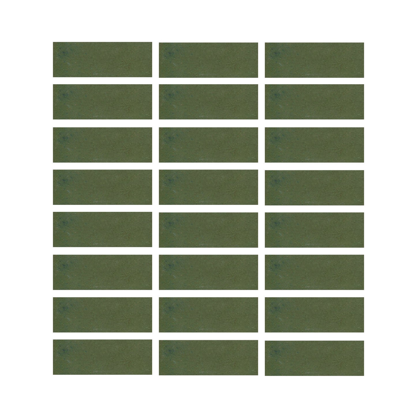 Pesto green 1x3 field tile