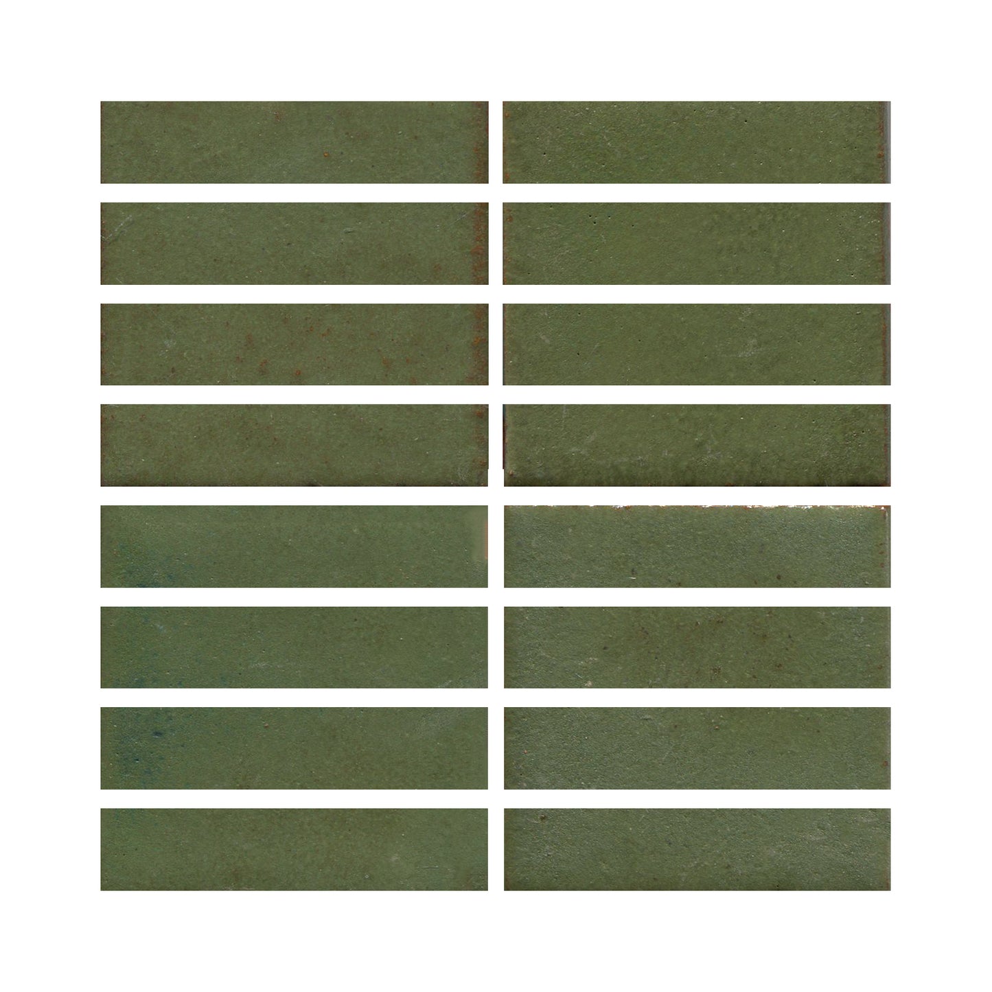 Pesto green 1x4 field tile