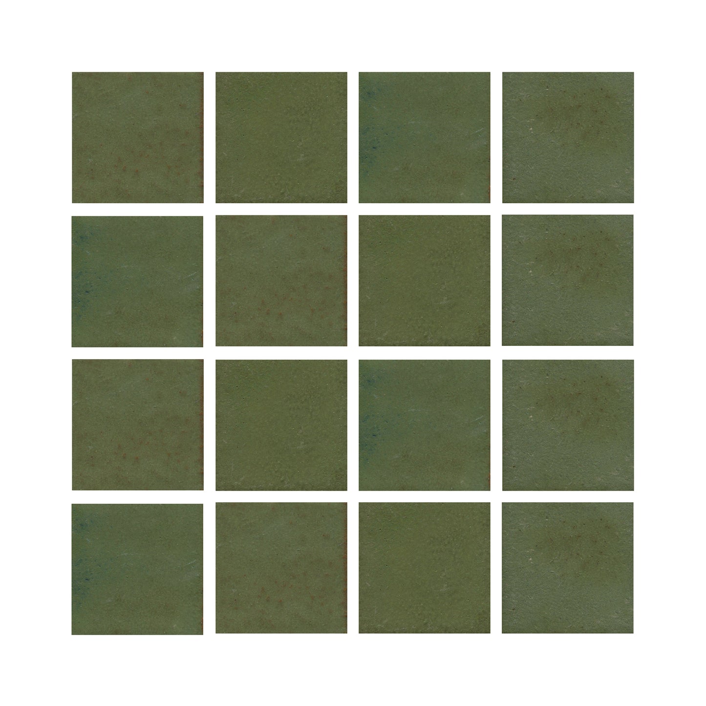Pesto green 2x2 field tile