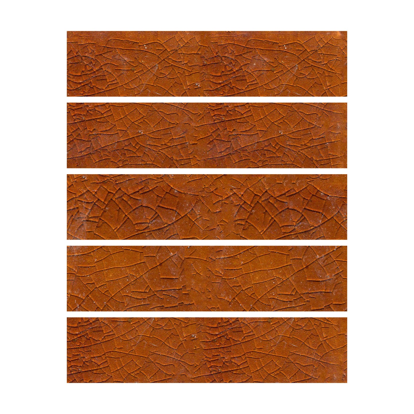 Glossy crackle brown