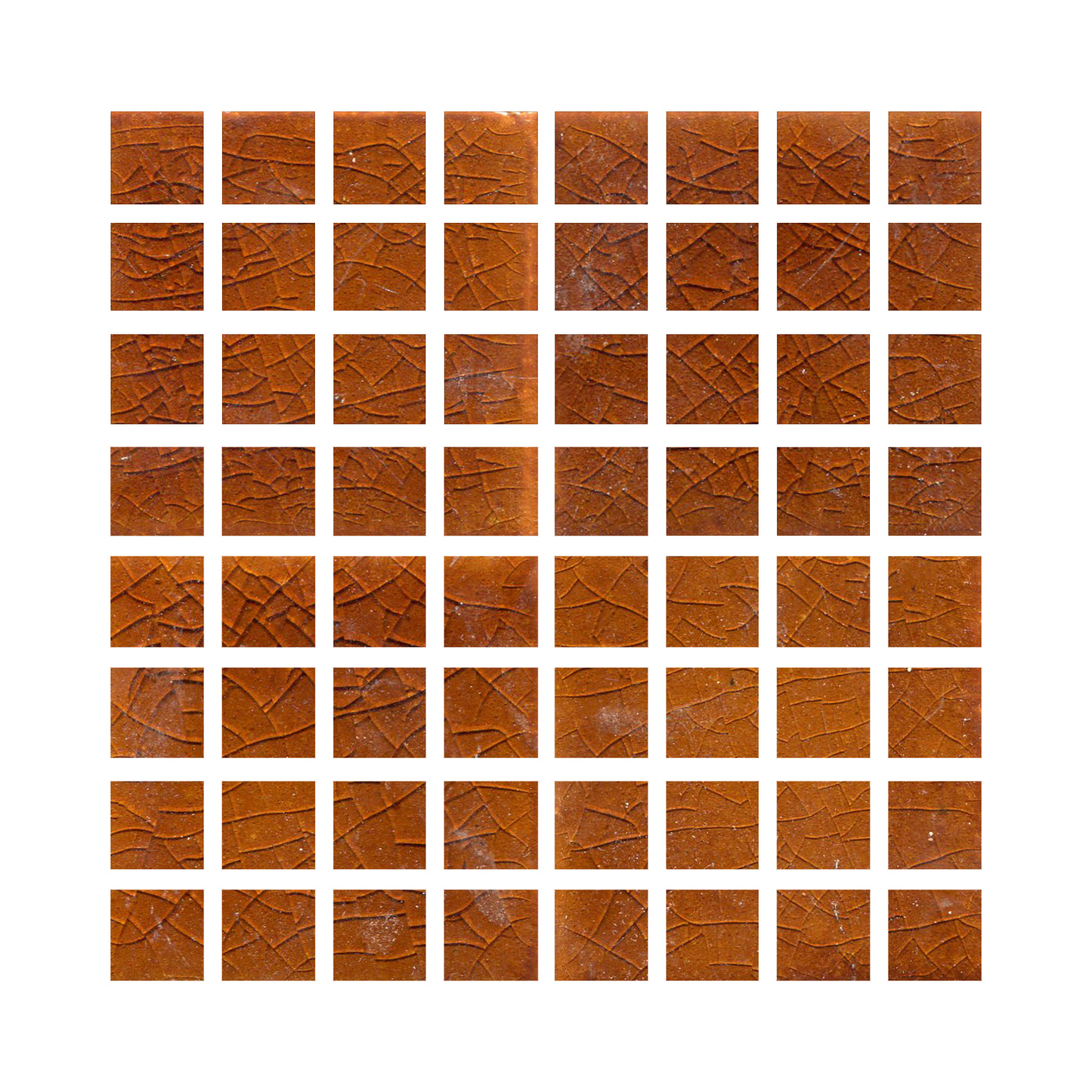 Glossy crackle brown