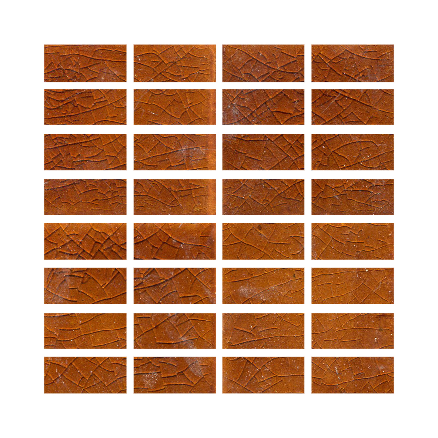 Glossy crackle brown
