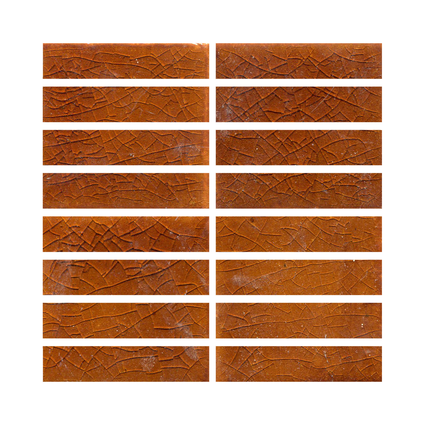 Glossy crackle brown