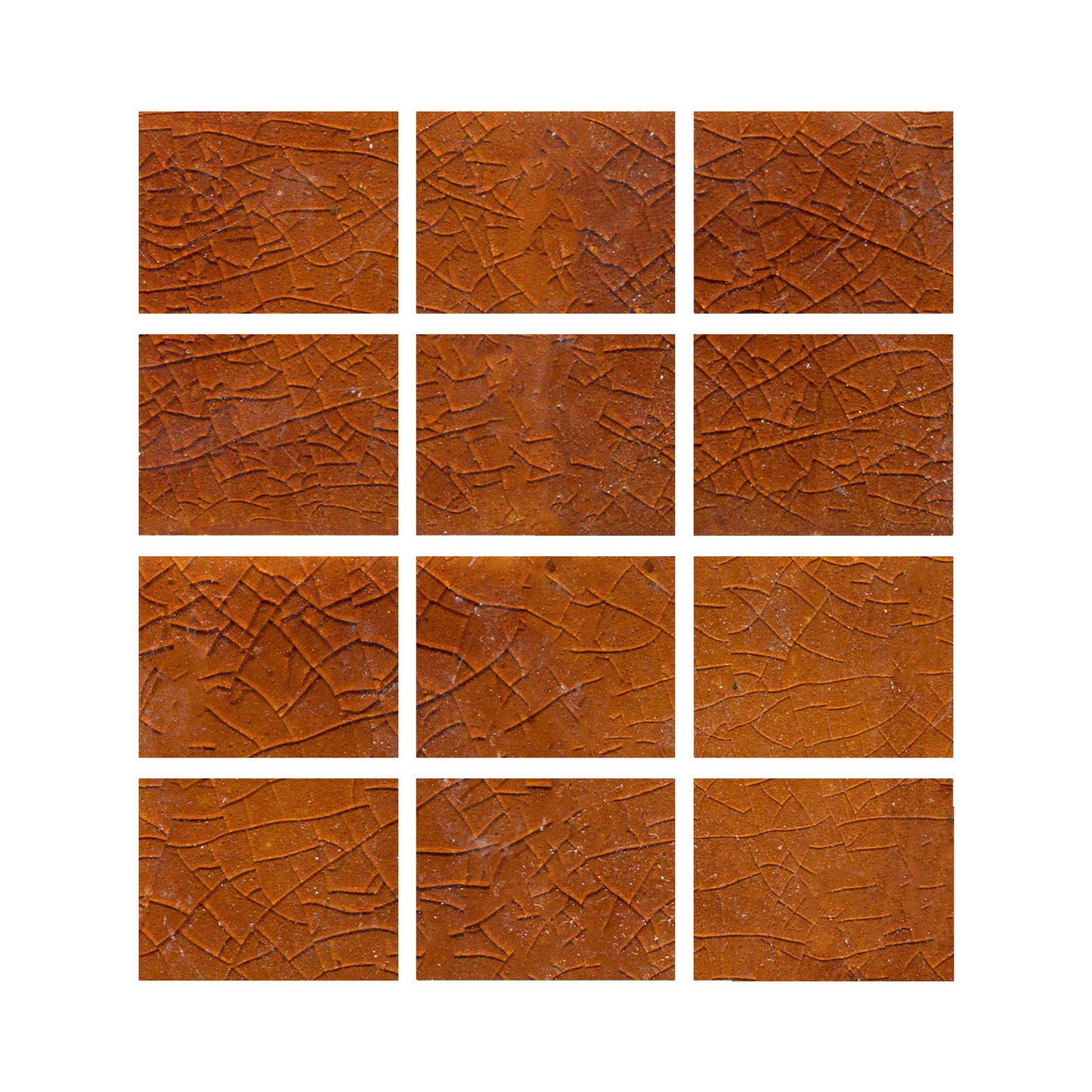 Glossy crackle brown