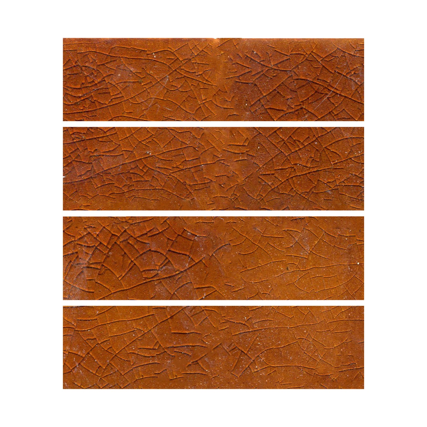 Glossy crackle brown