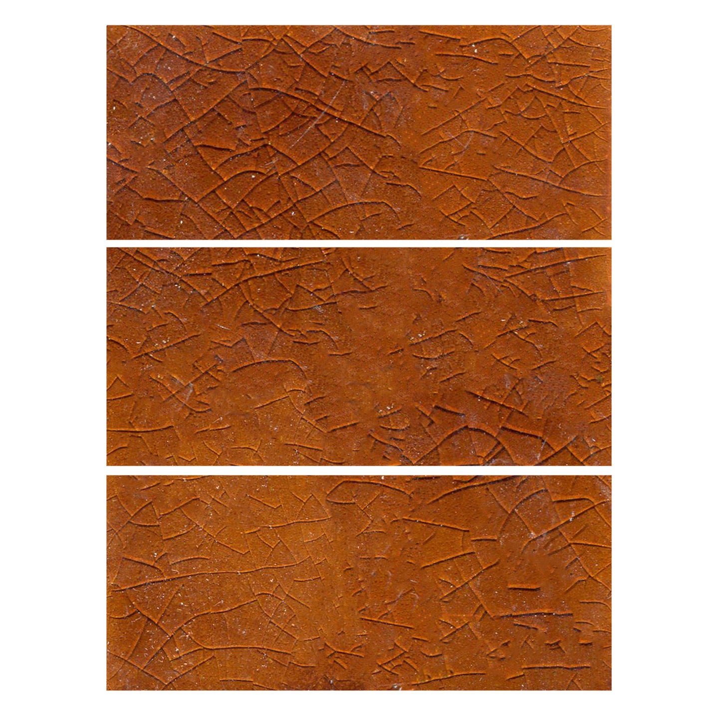 Glossy crackle brown