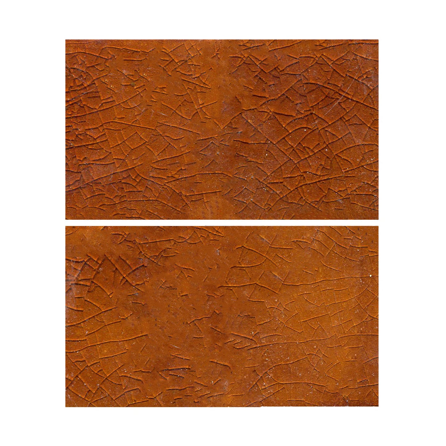 Glossy crackle brown