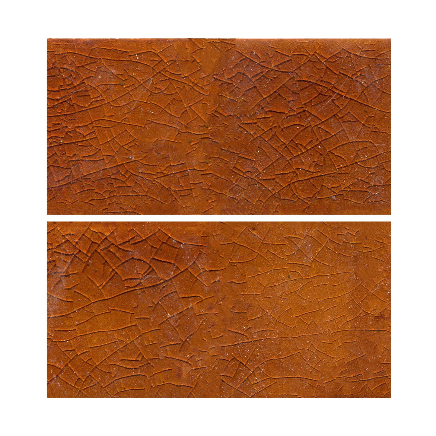 Glossy crackle brown