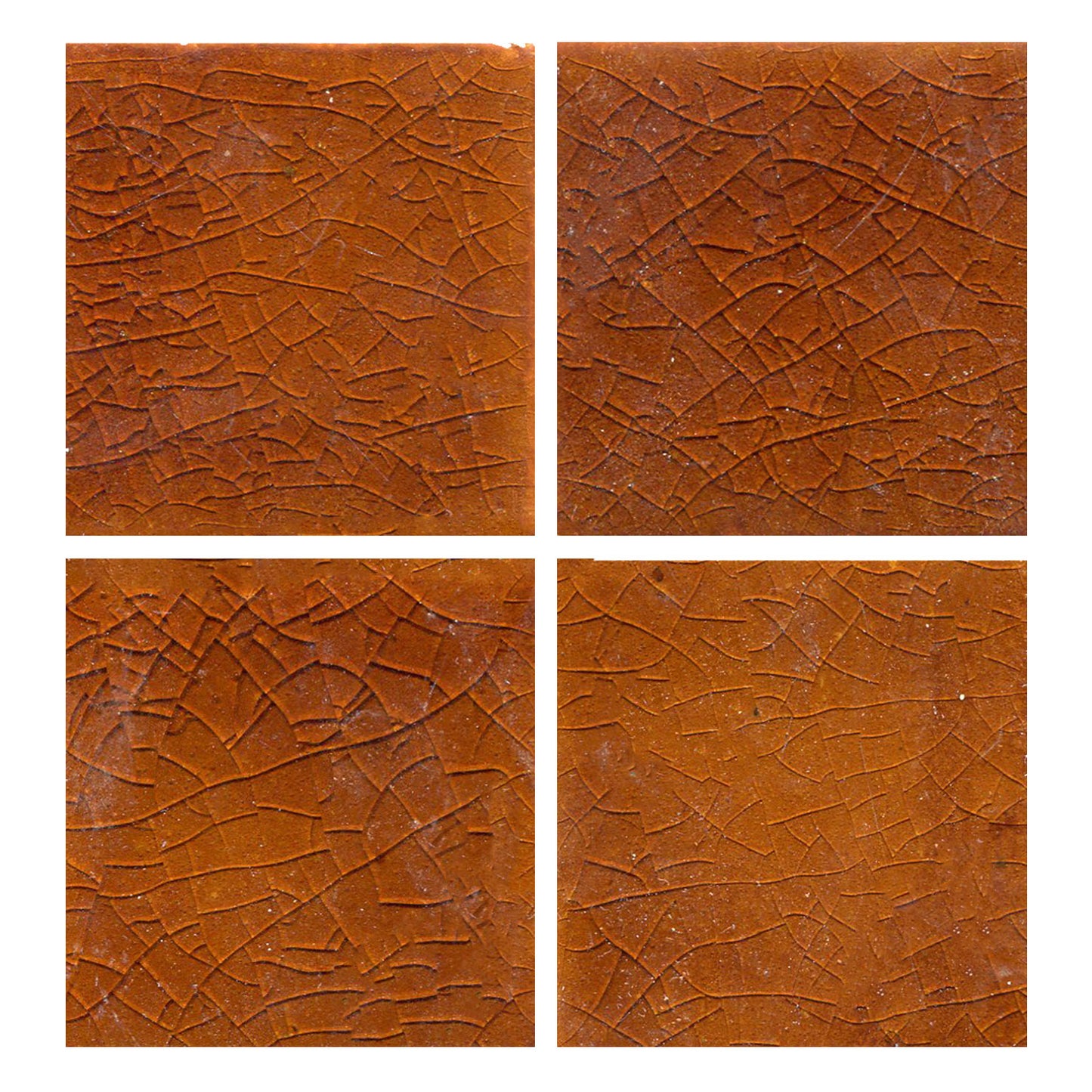 Glossy crackle brown