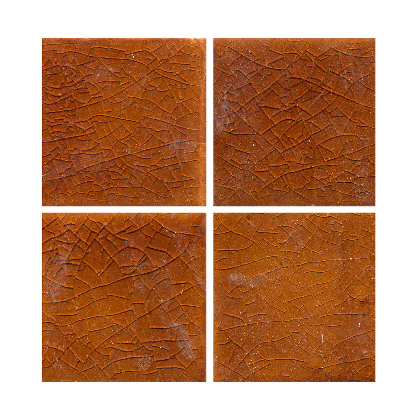 Glossy crackle brown