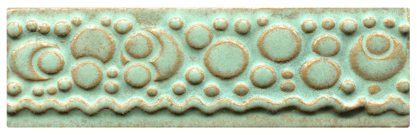 Bubble Trim Copper Patina green