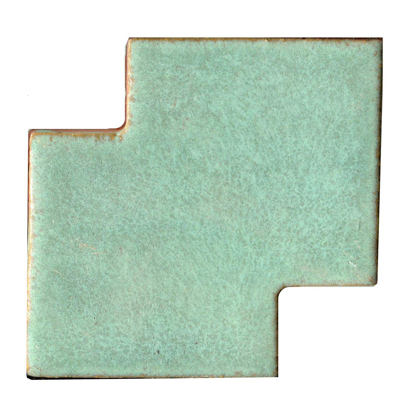 Zig Zag Shape Tile Copper Patina
