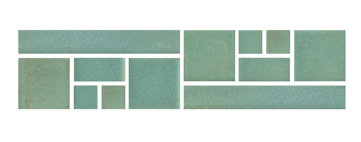 Copper Patina minty green Mississippi border