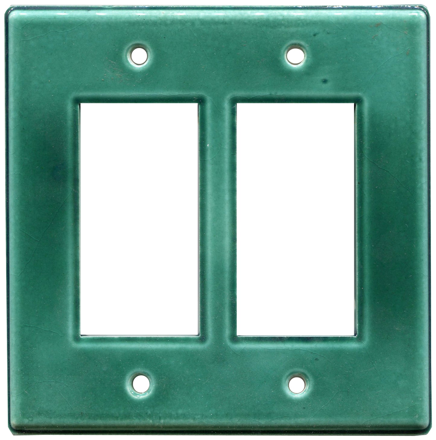 Lime Sorbet double GFI ceramic green Switch Plate