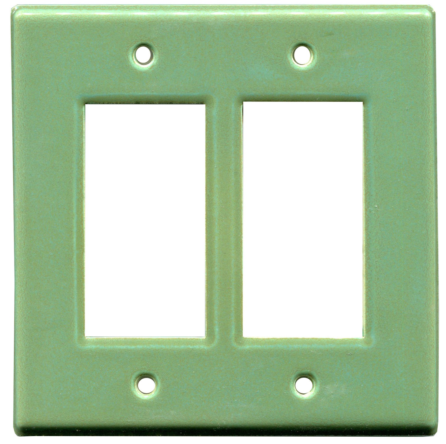 Wasabi double GFI switch ceramic plate