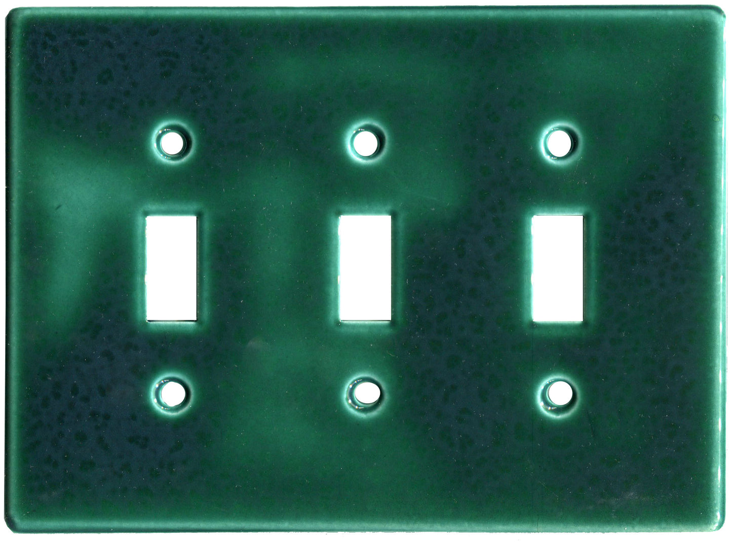 Lime Sorbet triple switch green ceramic Plate