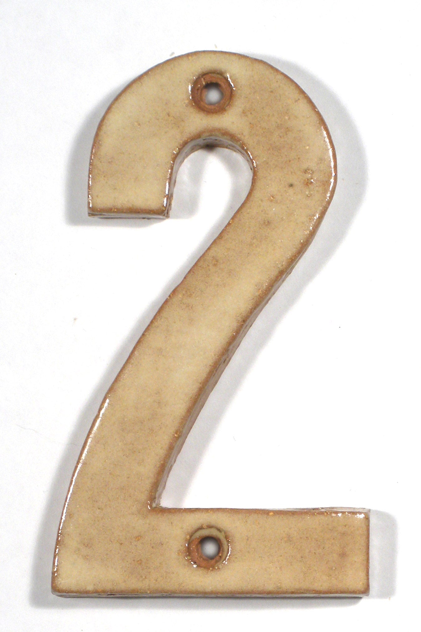 Matte Tan Art & Crafts Cut Out House Numbers