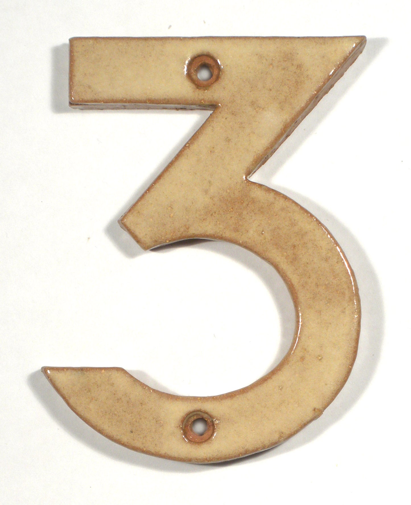 Matte Tan Art & Crafts Cut Out House Numbers