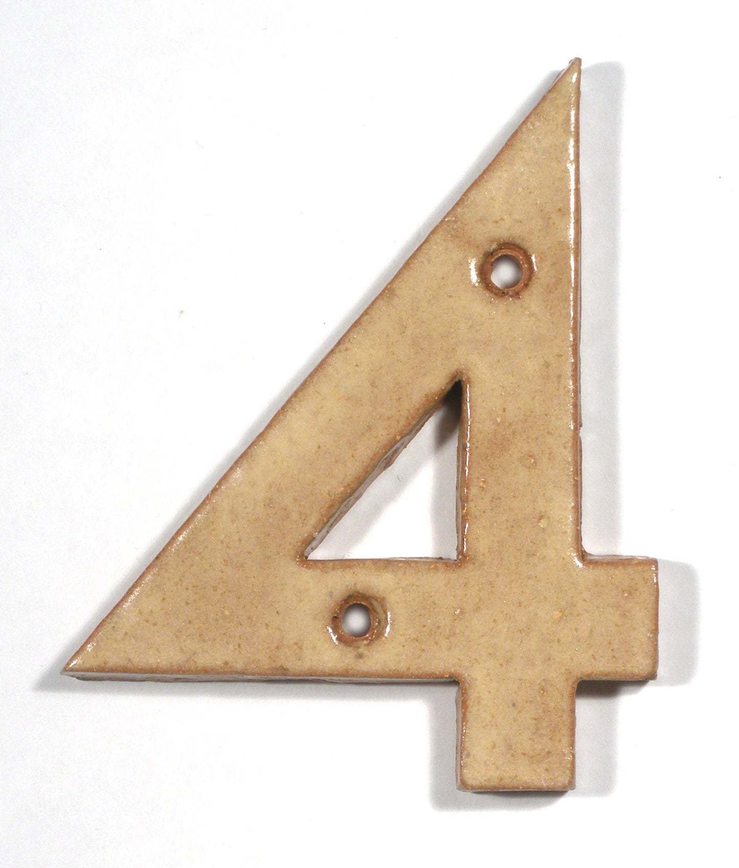 Matte Tan Art & Crafts Cut Out House Numbers