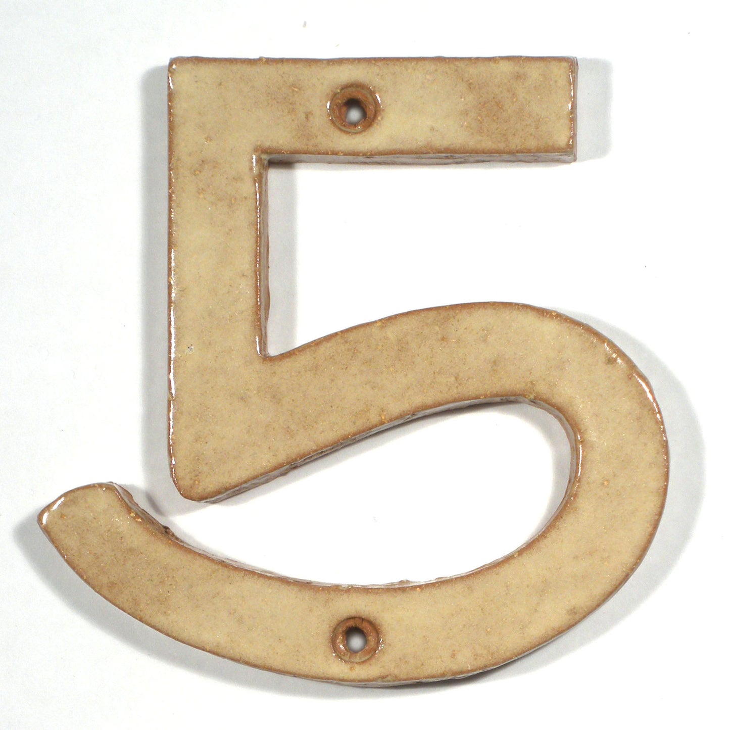 Matte Tan Art & Crafts Cut Out House Numbers