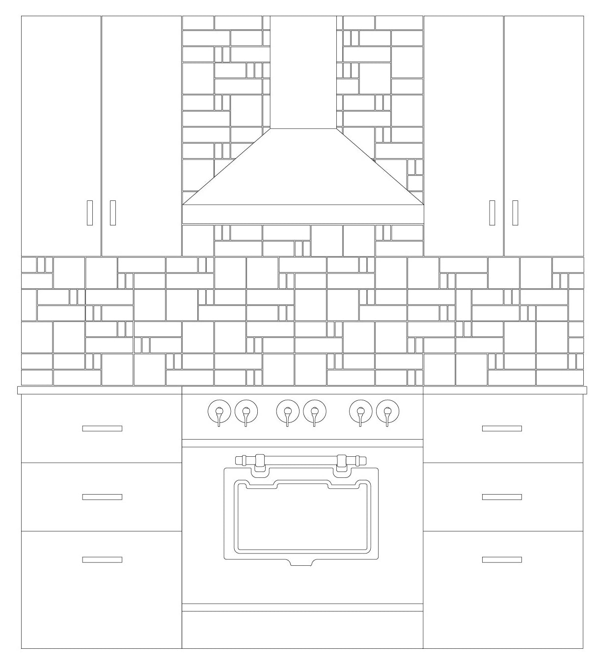 Aquila Kitchen Drawing