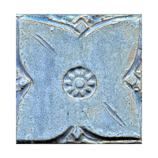 Blue Moon Medieval Floral Tile