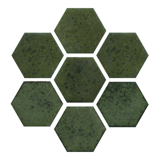 Light Jade Moss Hexagons (18 SF) 15% off