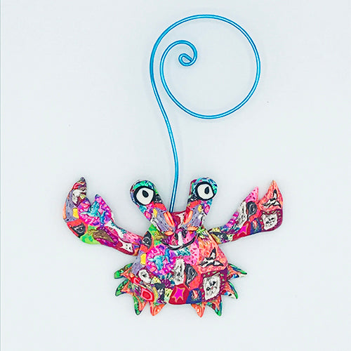Crab Polymer Clay Ornament
