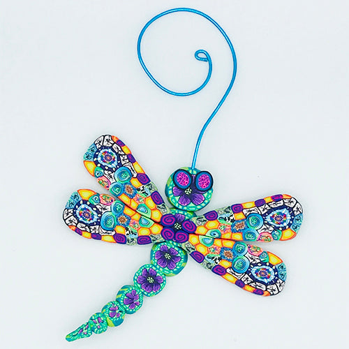 Dragonfly Polymer Clay Ornament