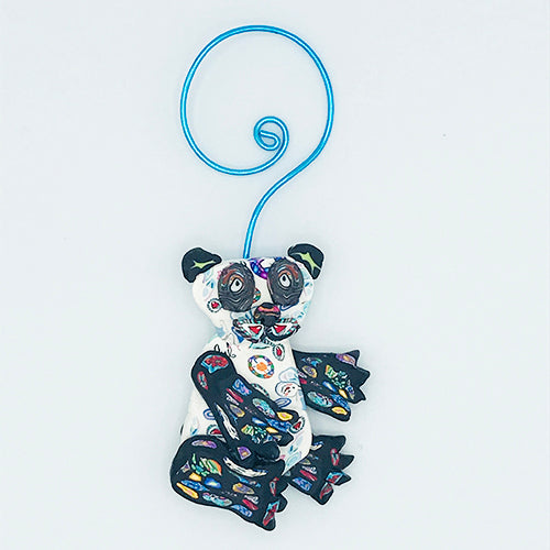 Panda Polymer Clay Ornament