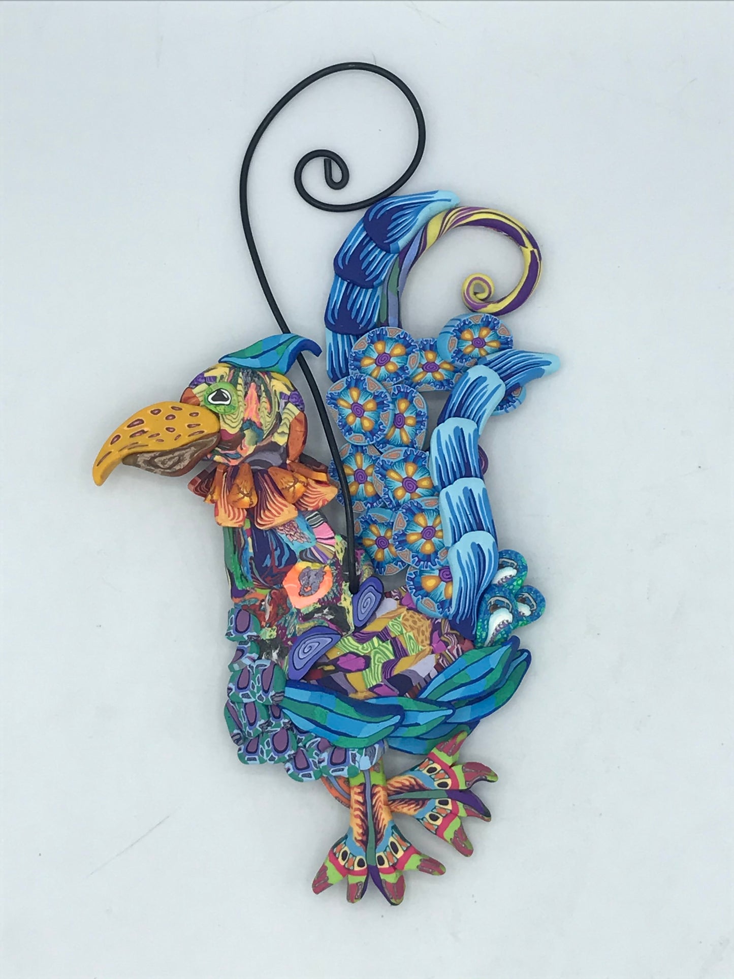 Rooster Polymer Clay Ornament