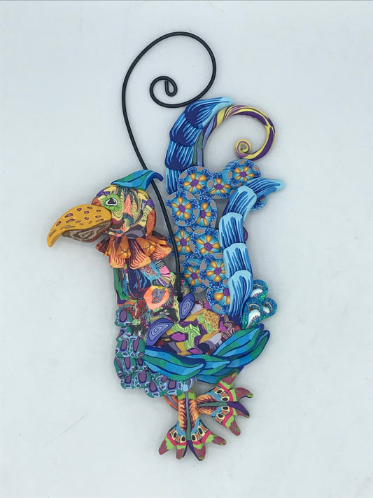 Rooster Polymer Clay Ornament