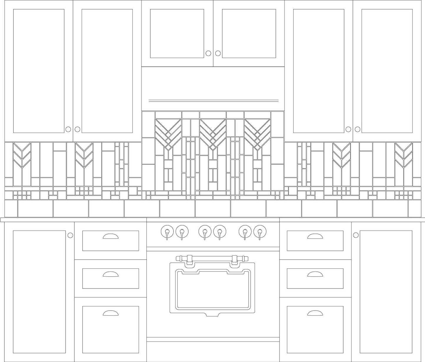 Prairie Wheat Kitchen Drawing