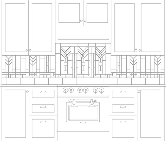 Prairie Wheat Kitchen Drawing