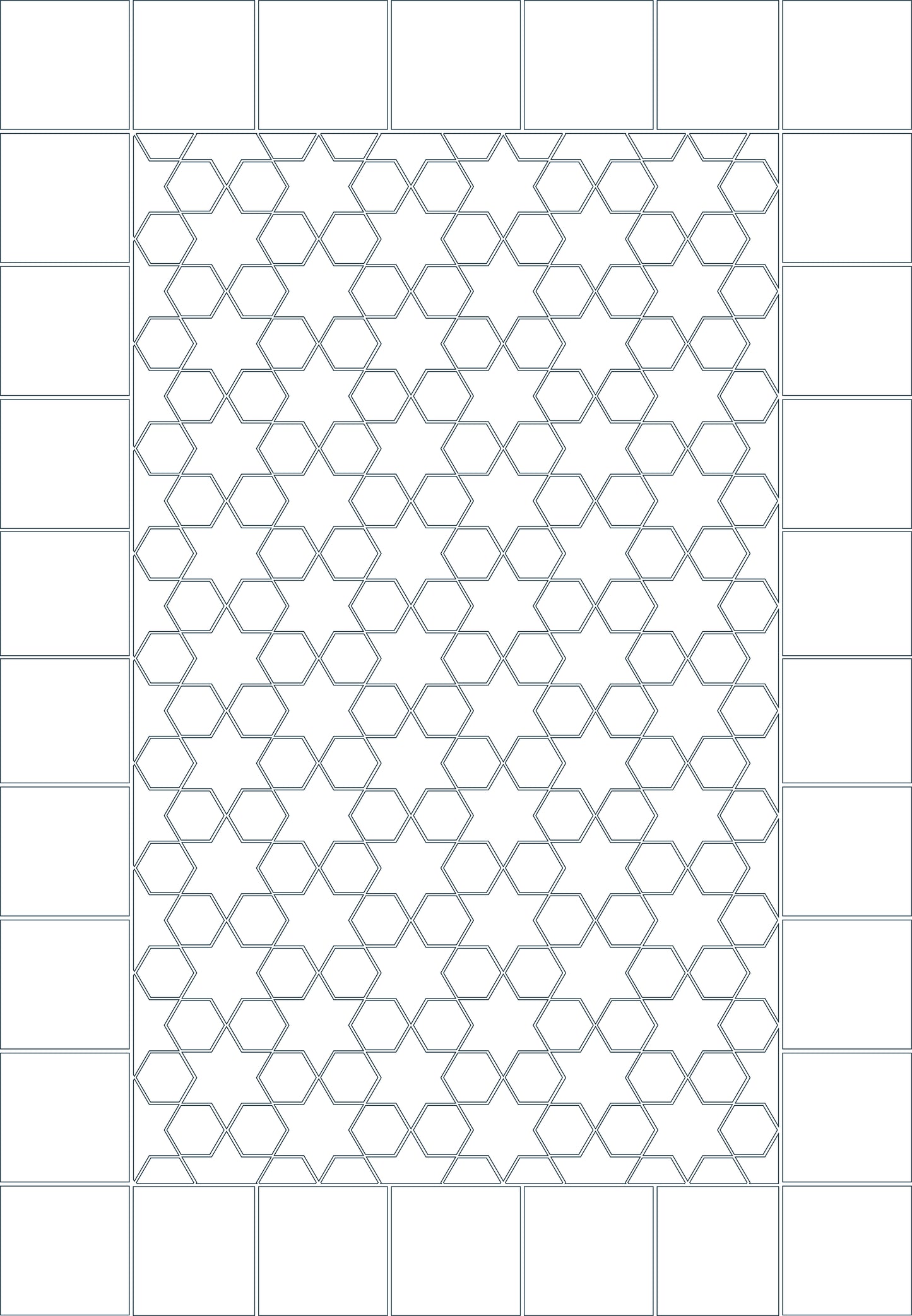 Star & Hex Floor Drawing