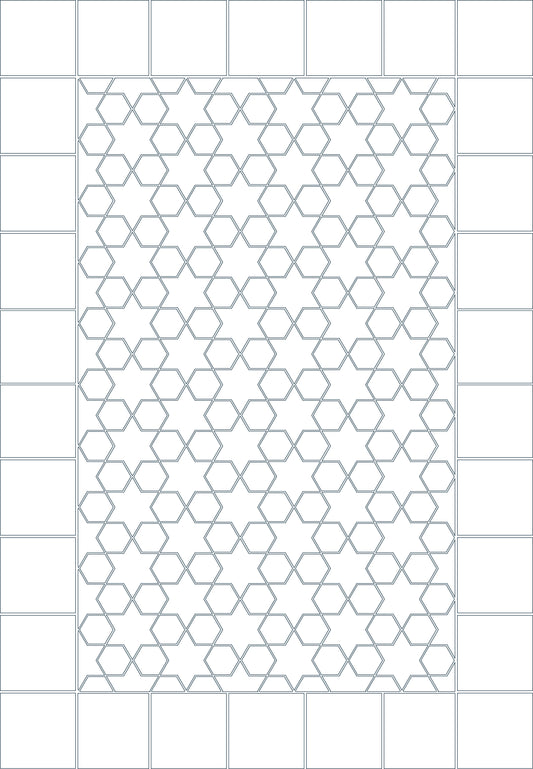 Star & Hex Floor Drawing