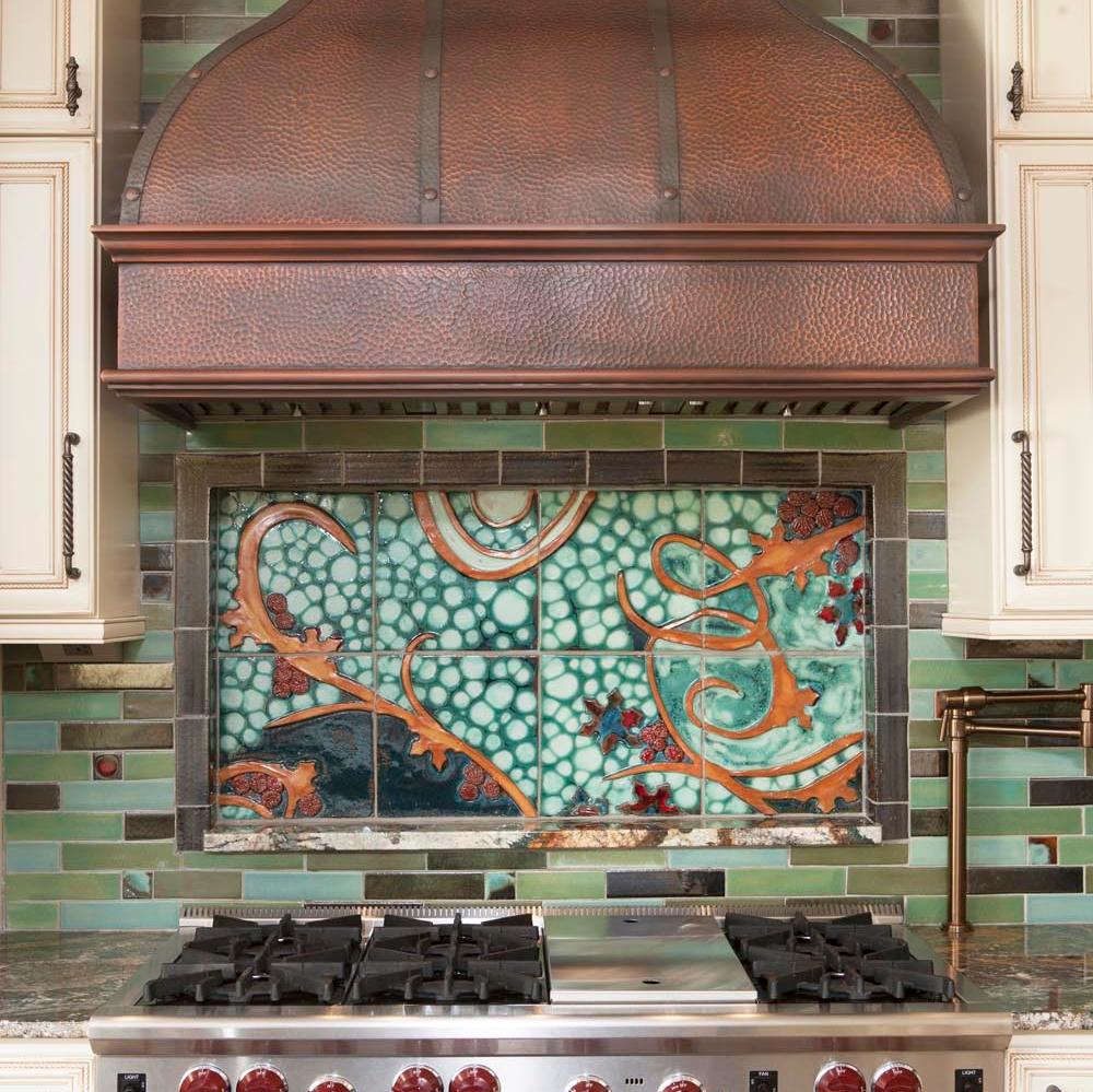 Tile Mural Kitchen Drawing