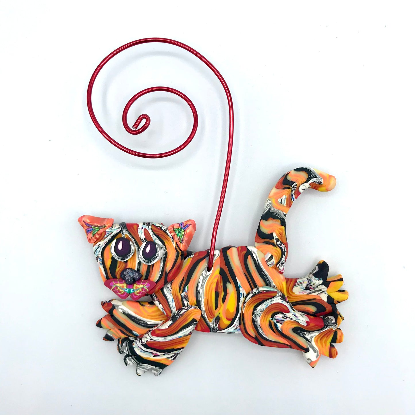 Tiger Clay Ornament