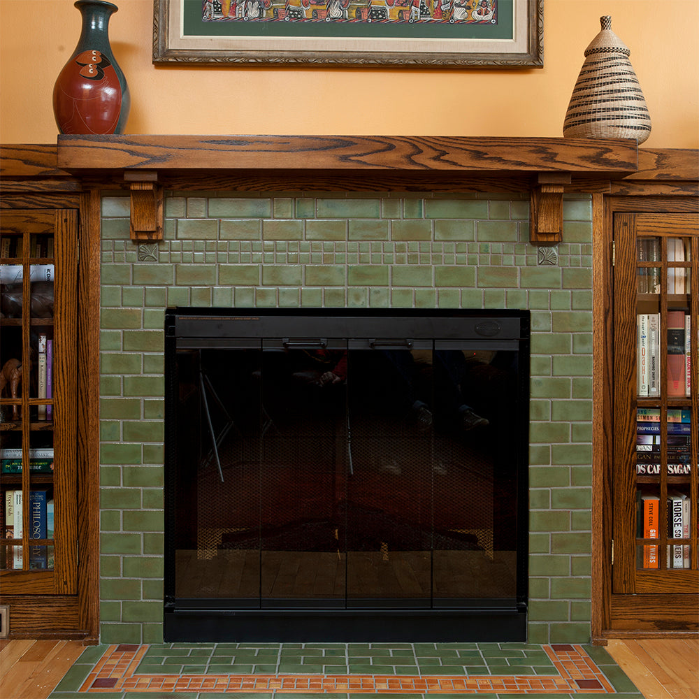 Davenport Fireplace Drawing