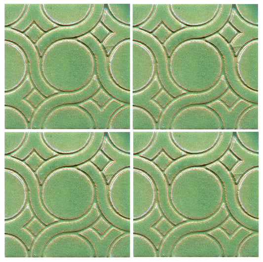 tile pattern green